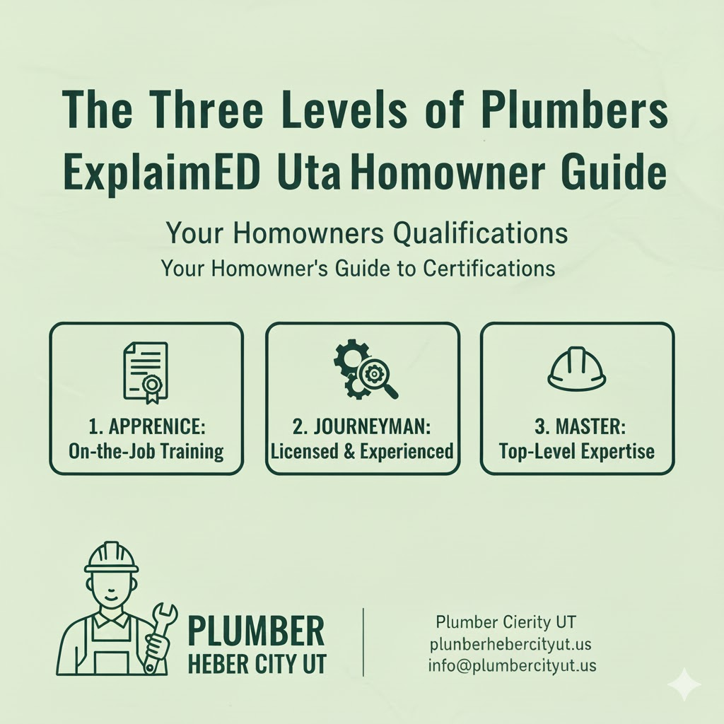The Three Levels of Plumbers Explained | Heber City Utah Homeowner Guide