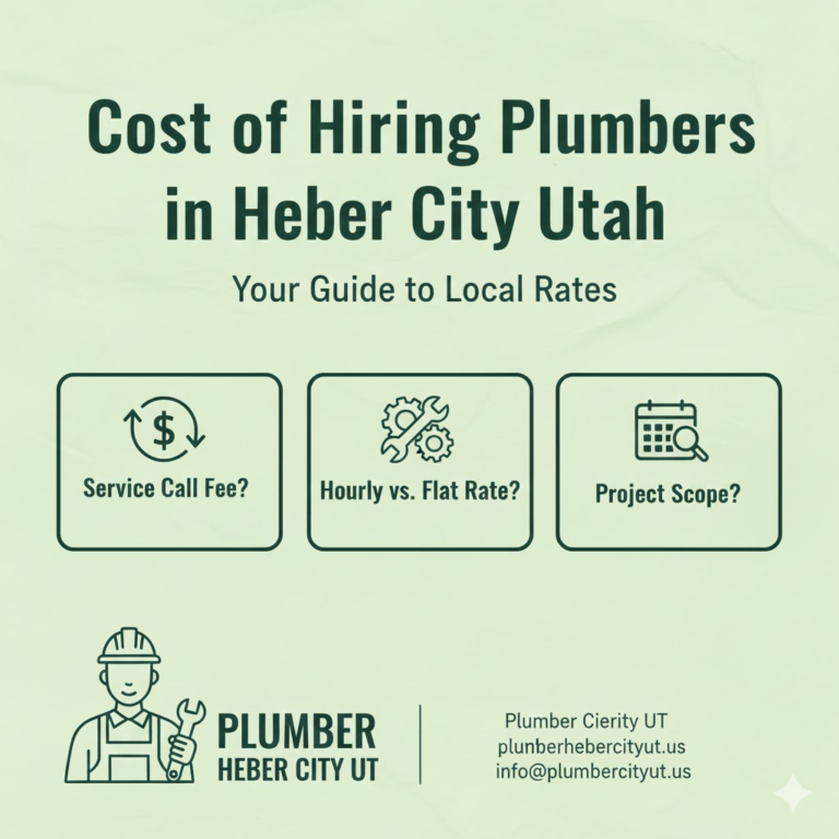  Cost of Hiring Plumbers in Heber City Utah