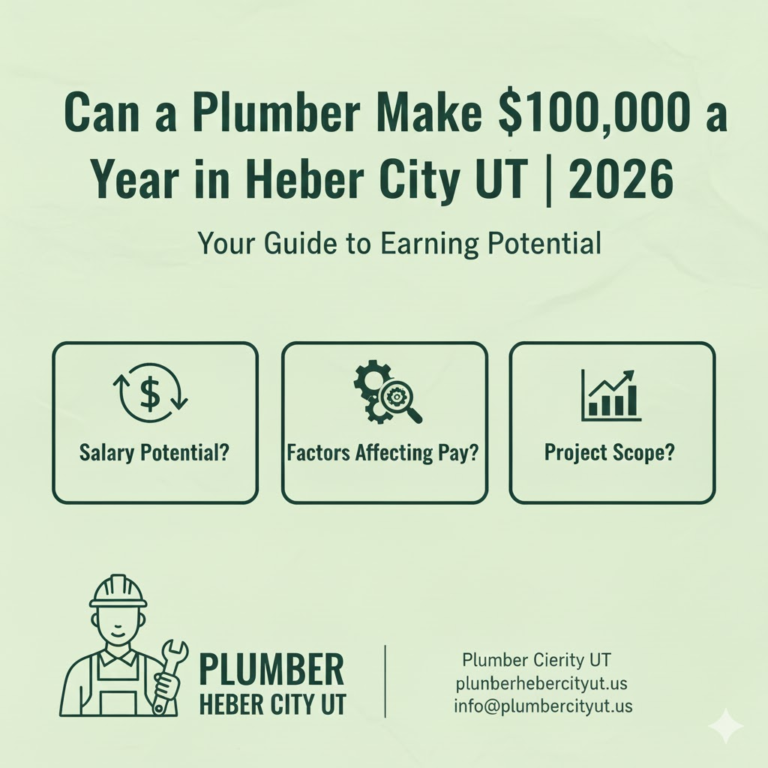 Can a Plumber Make $100000 a Year in Heber City UT | 2026 Salary Guide